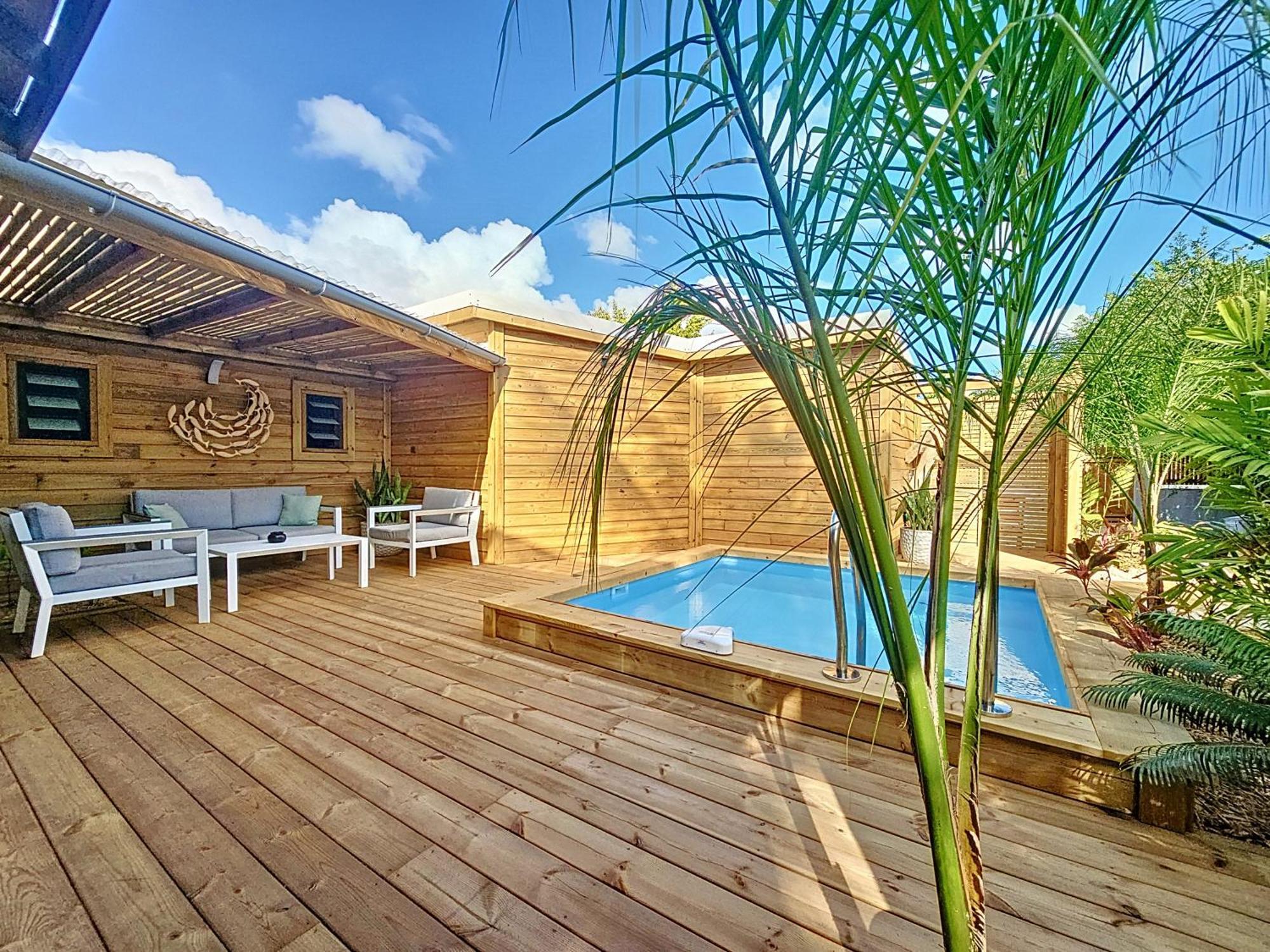 Villa L'Anjou Creole A Sainte Anne En Guadeloupe Avec Piscine Privee Et 2 Chambres Pour 4 Personnes Экстерьер фото