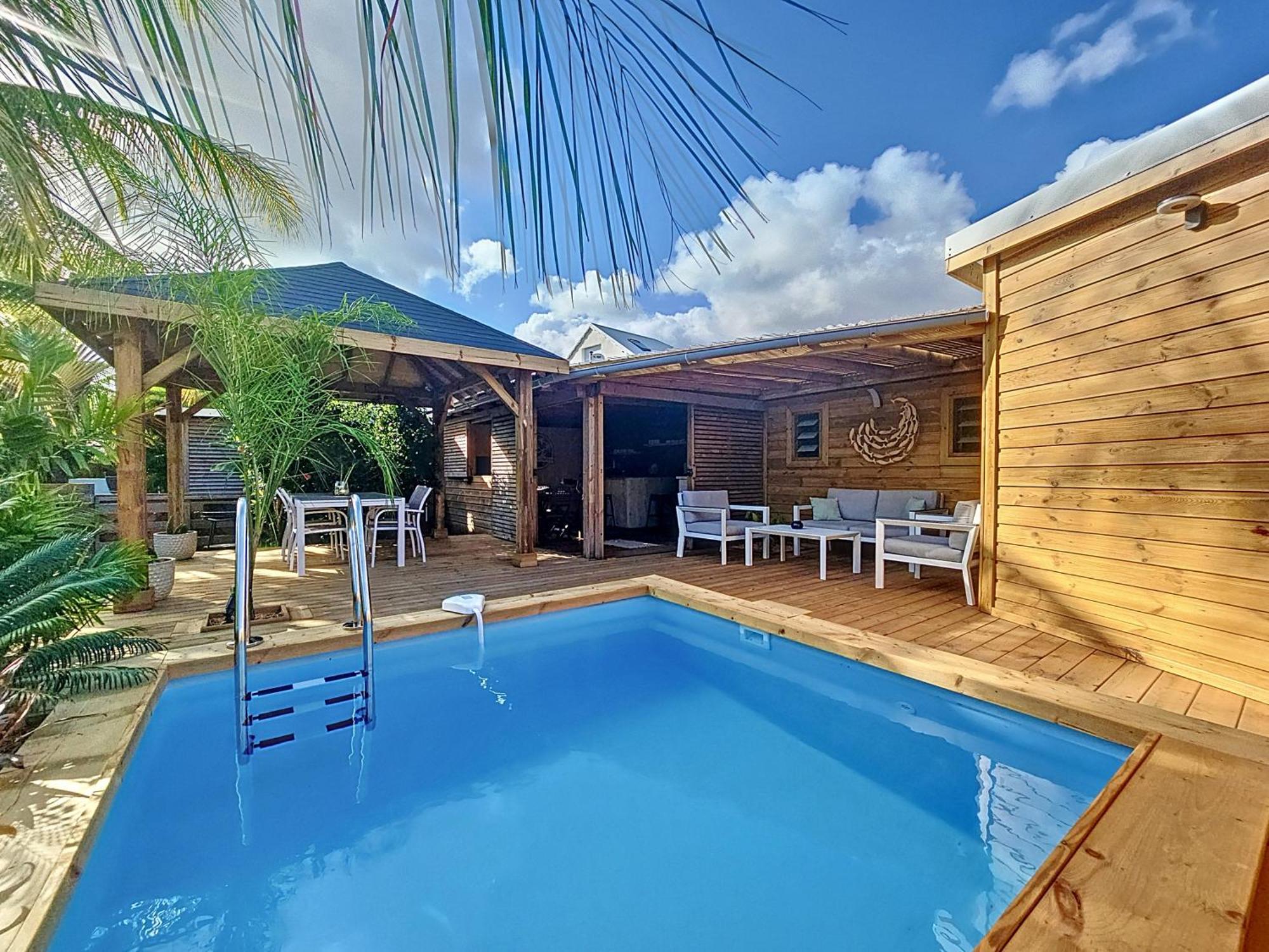 Villa L'Anjou Creole A Sainte Anne En Guadeloupe Avec Piscine Privee Et 2 Chambres Pour 4 Personnes Экстерьер фото
